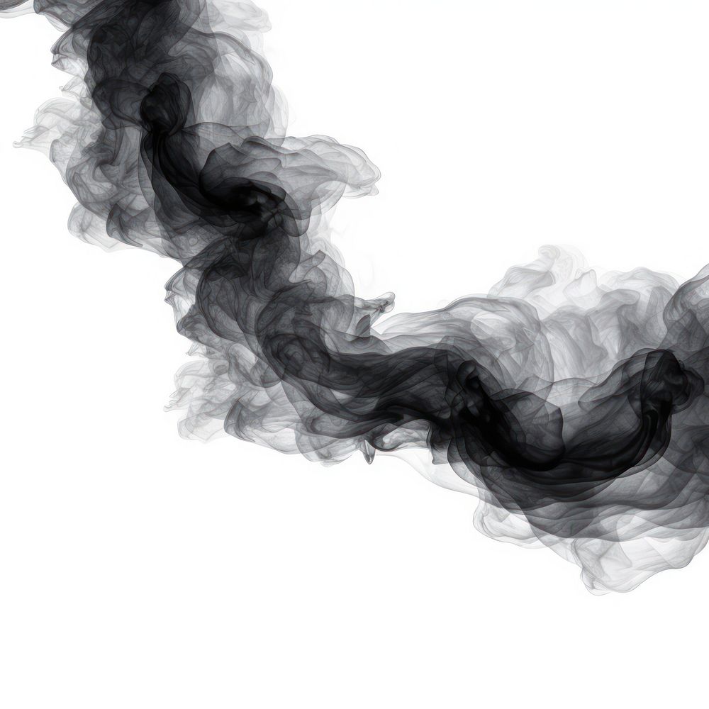 Abstract smoke of stwisting spiral backgrounds black white.