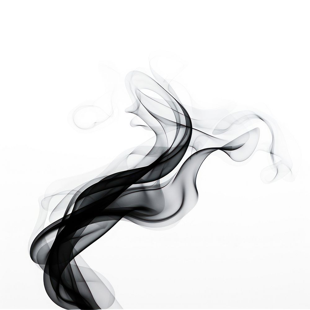 Abstract smoke of papyrus backgrounds shape black.