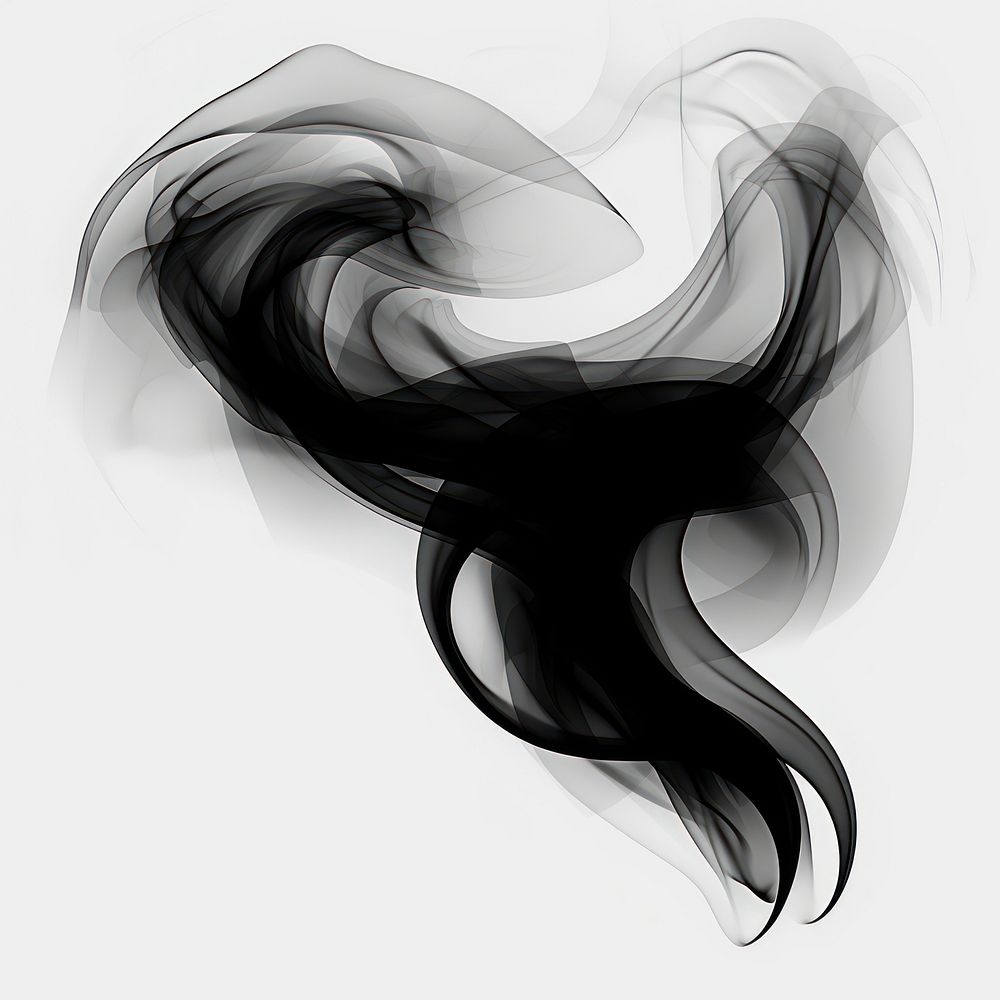 Abstract smoke of peppermint black creativity monochrome.
