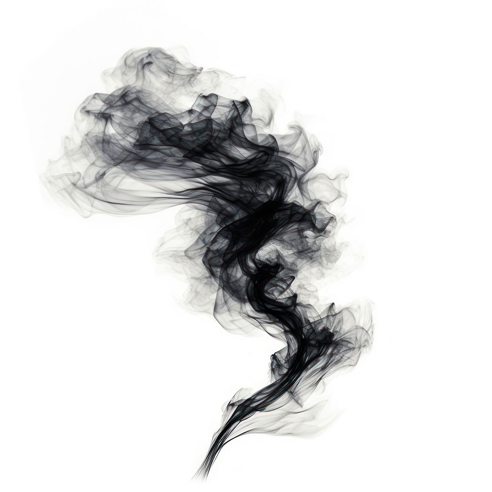 Abstract smoke of pine black white background monochrome.