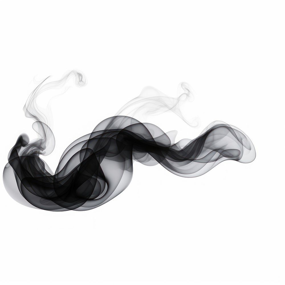 Abstract smoke of pumpkin black white white background.