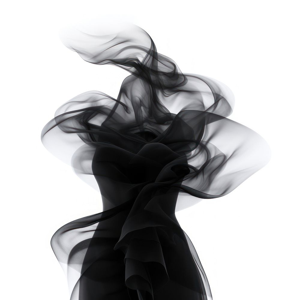 Smoke abstract black white.