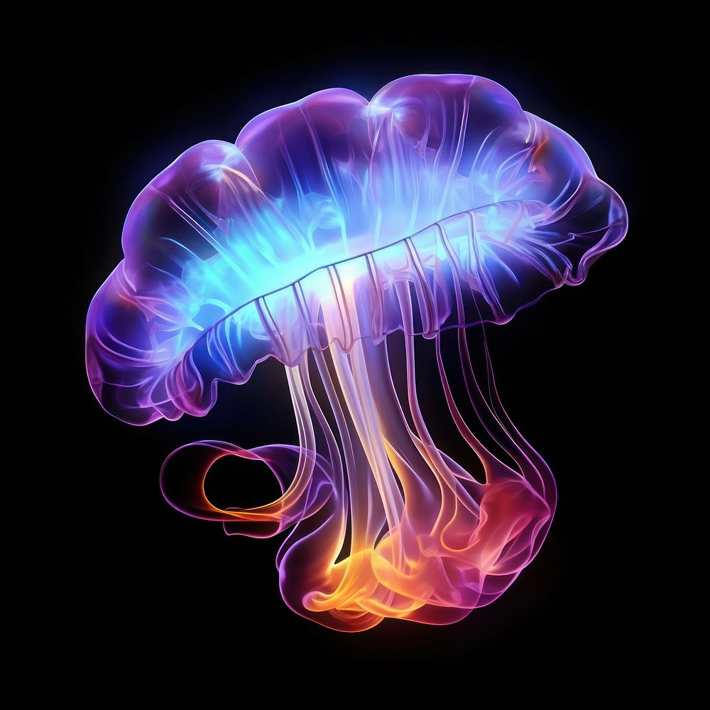 Abstract smoke of jelly jellyfish purple invertebrate.