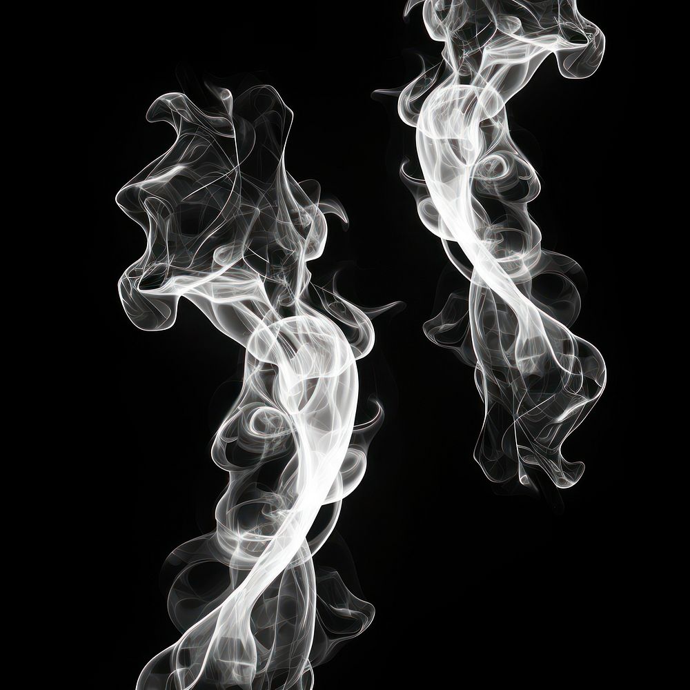 Abstract smoke of lungs backgrounds white monochrome.