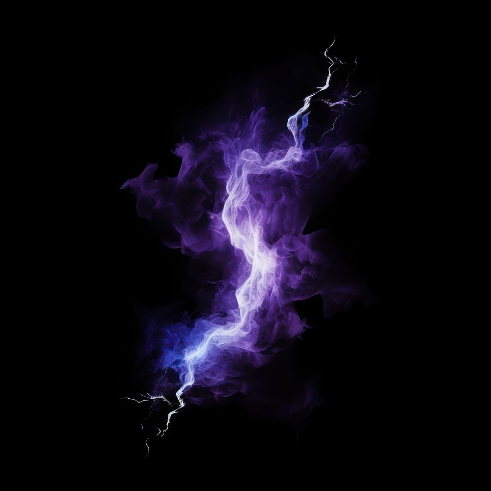 Abstract smoke of thunder thunderstorm lightning purple.
