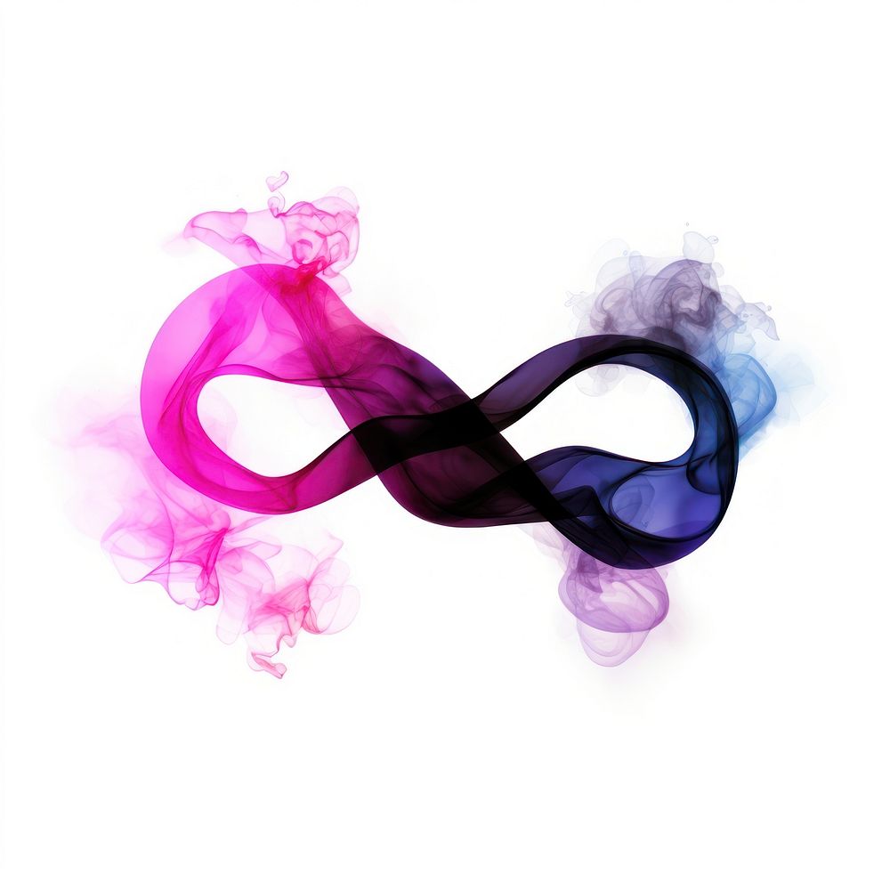 Abstract smoke of infinity purple shape pink.