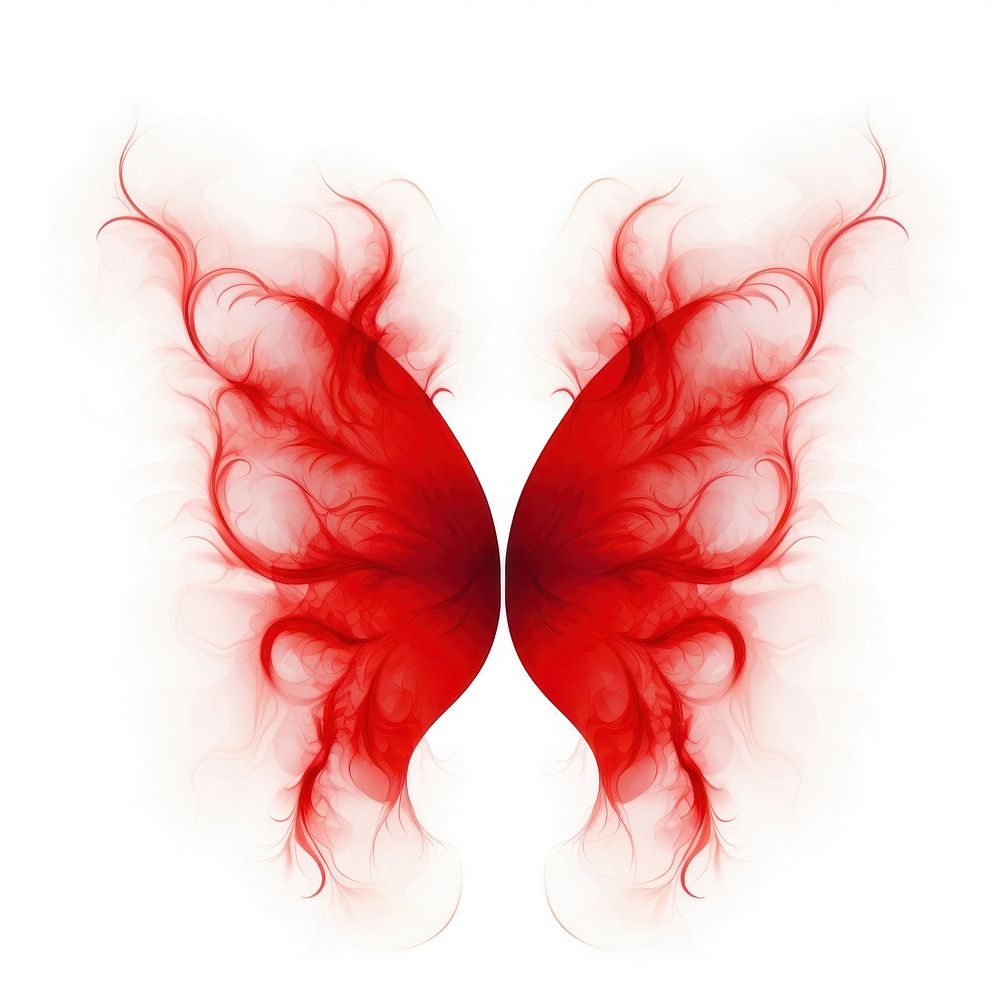 Abstract smoke of butterfly graphics pattern heart.