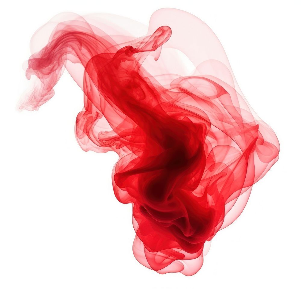 Smoke abstract red white background.