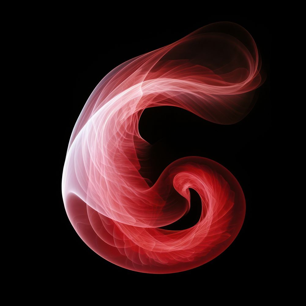 Abstract smoke of gastropod pattern spiral shape.