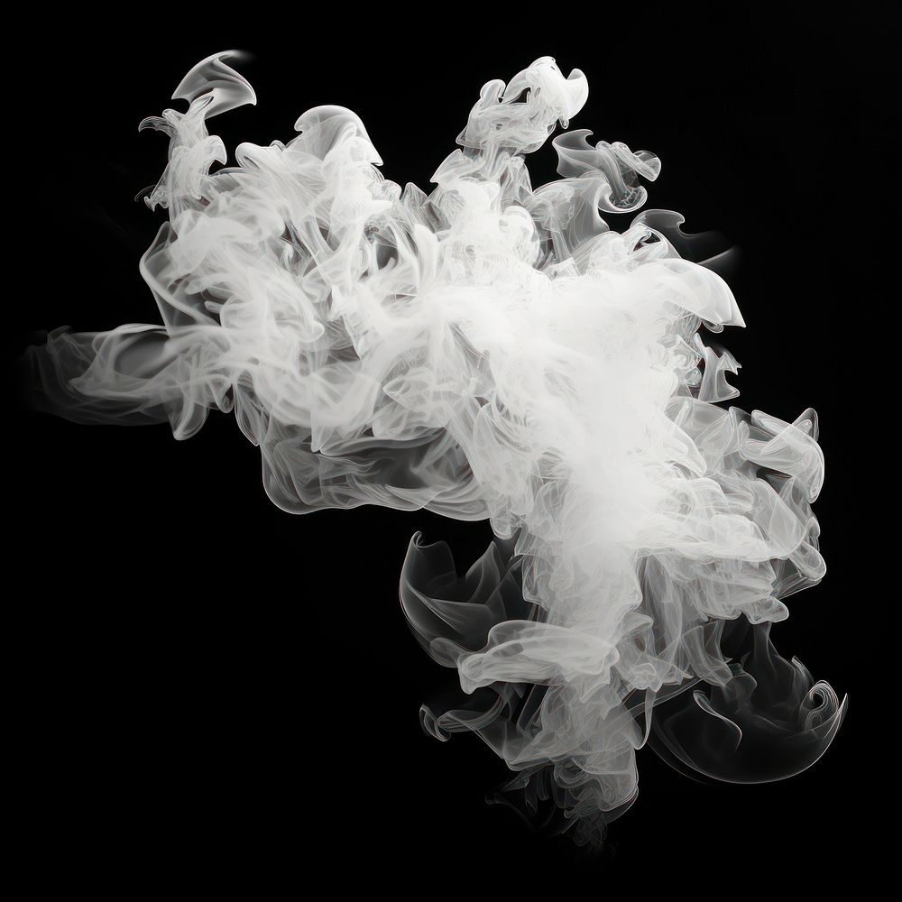 Abstract smoke of coral white monochrome fragility.