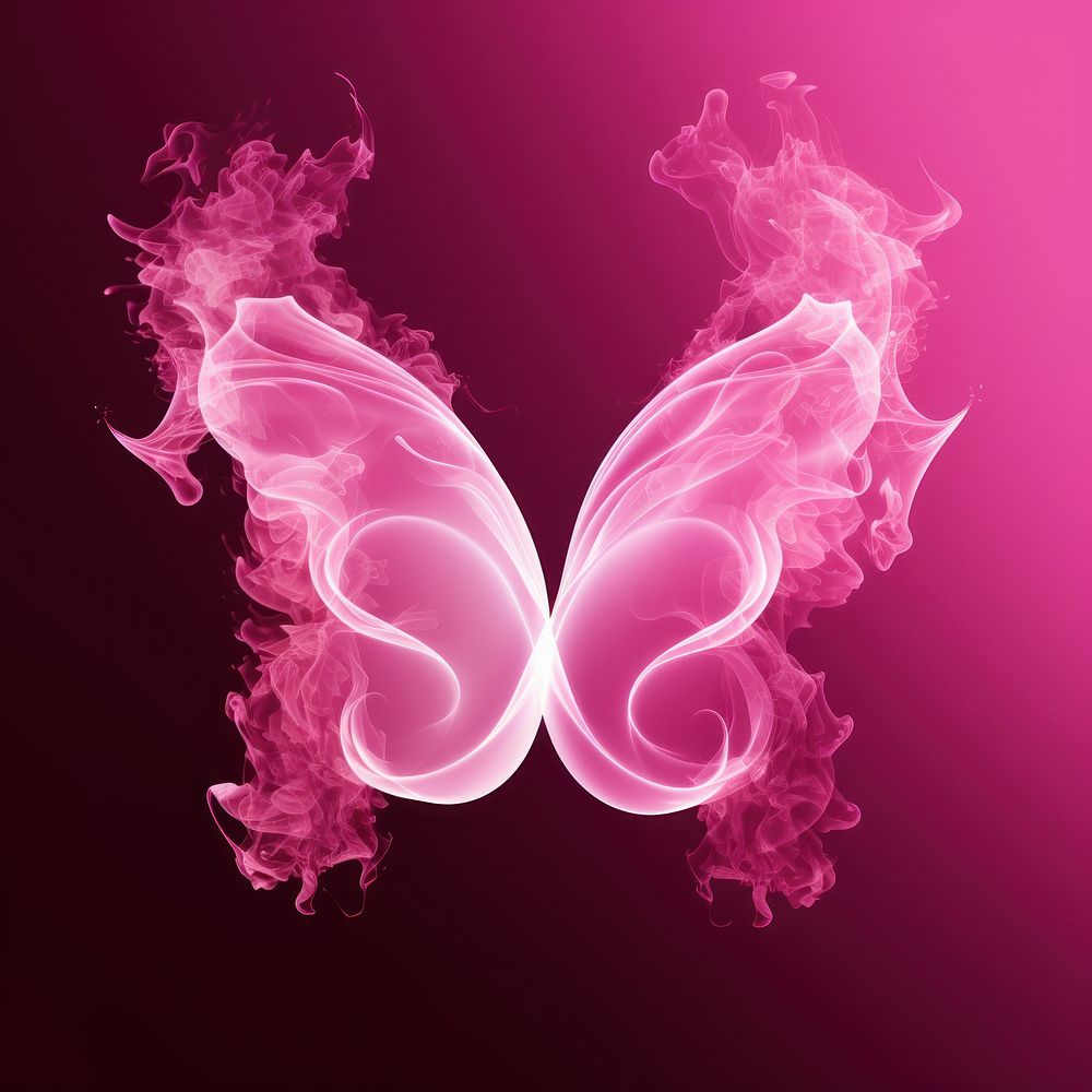 Abstract smoke of butterfly purple pink pink background.