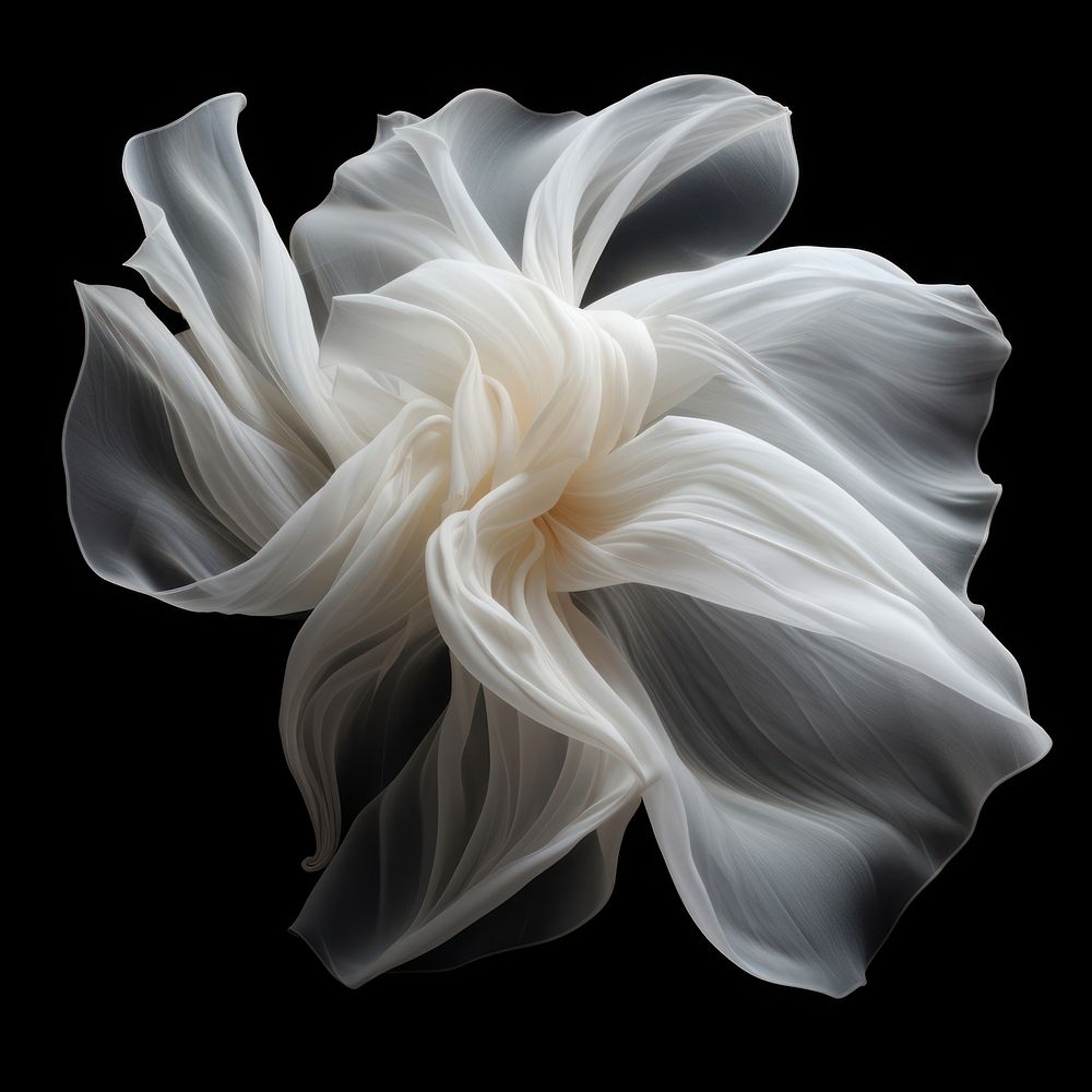 Abstract smoke of lotus white petal monochrome.