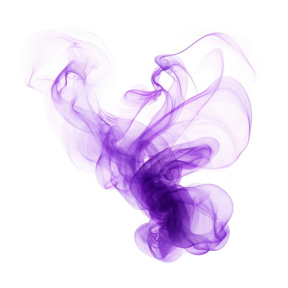 Abstract smoke of butterfly purple violet white background.
