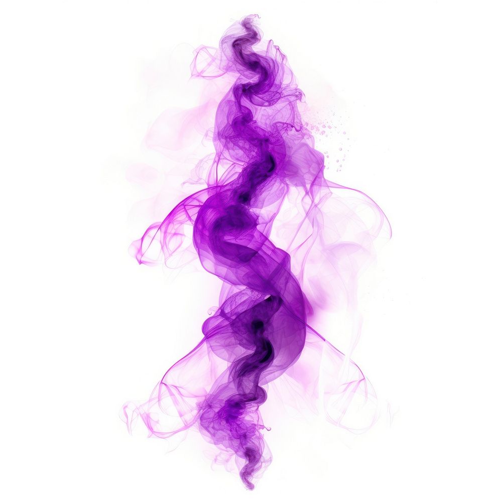 Abstract smoke of DNA purple violet white background.