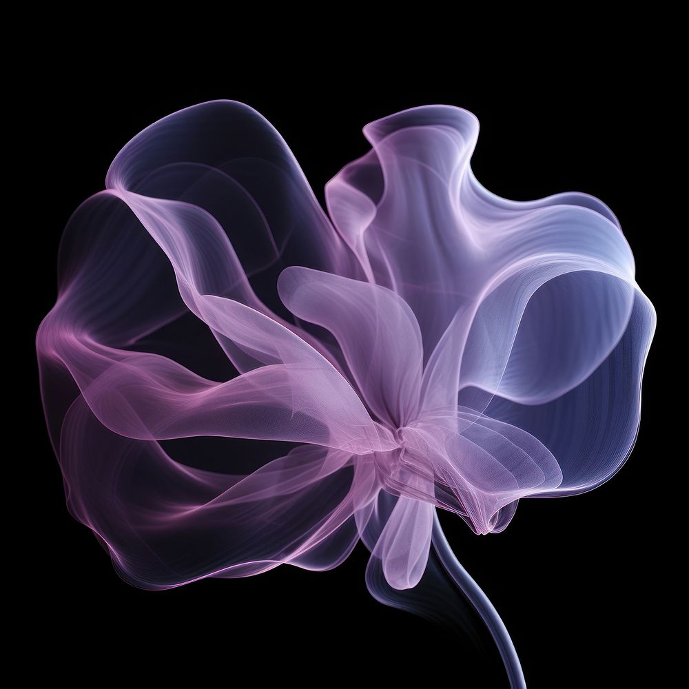 Abstract smoke of lotus pattern purple accessories.