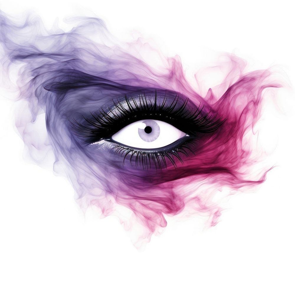 Abstract smoke of storm drawing purple violet.