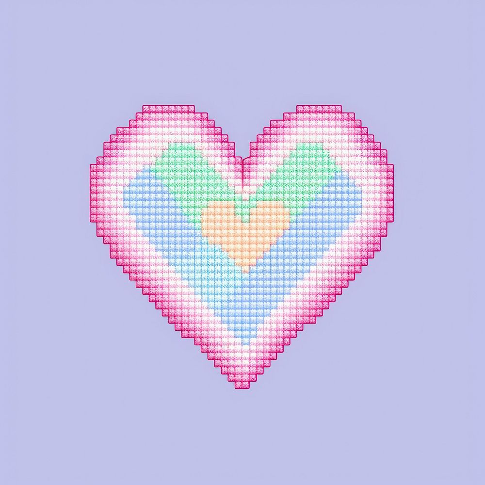 Cross stitch patter heart backgrounds pattern creativity.