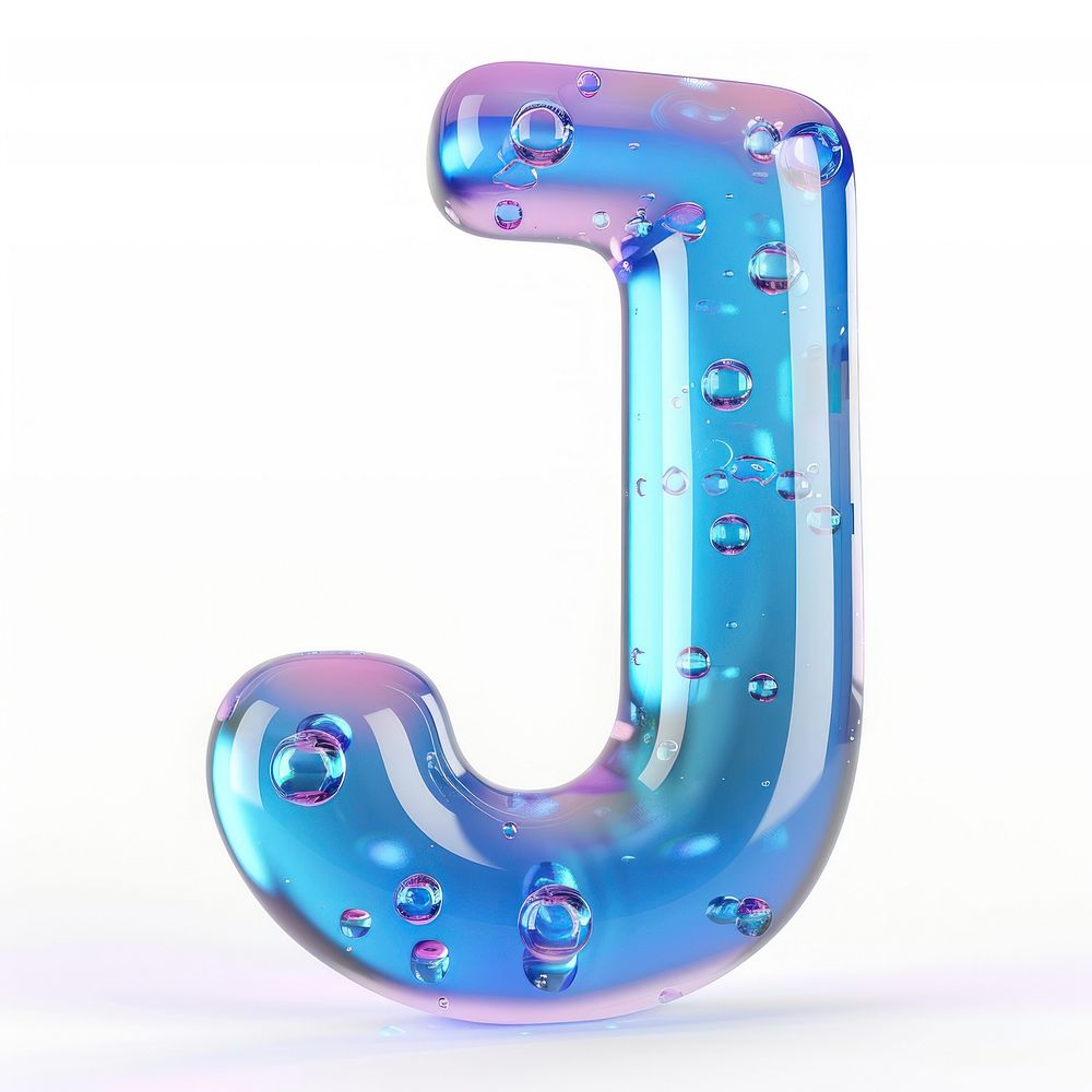 Letter J number bubble symbol.