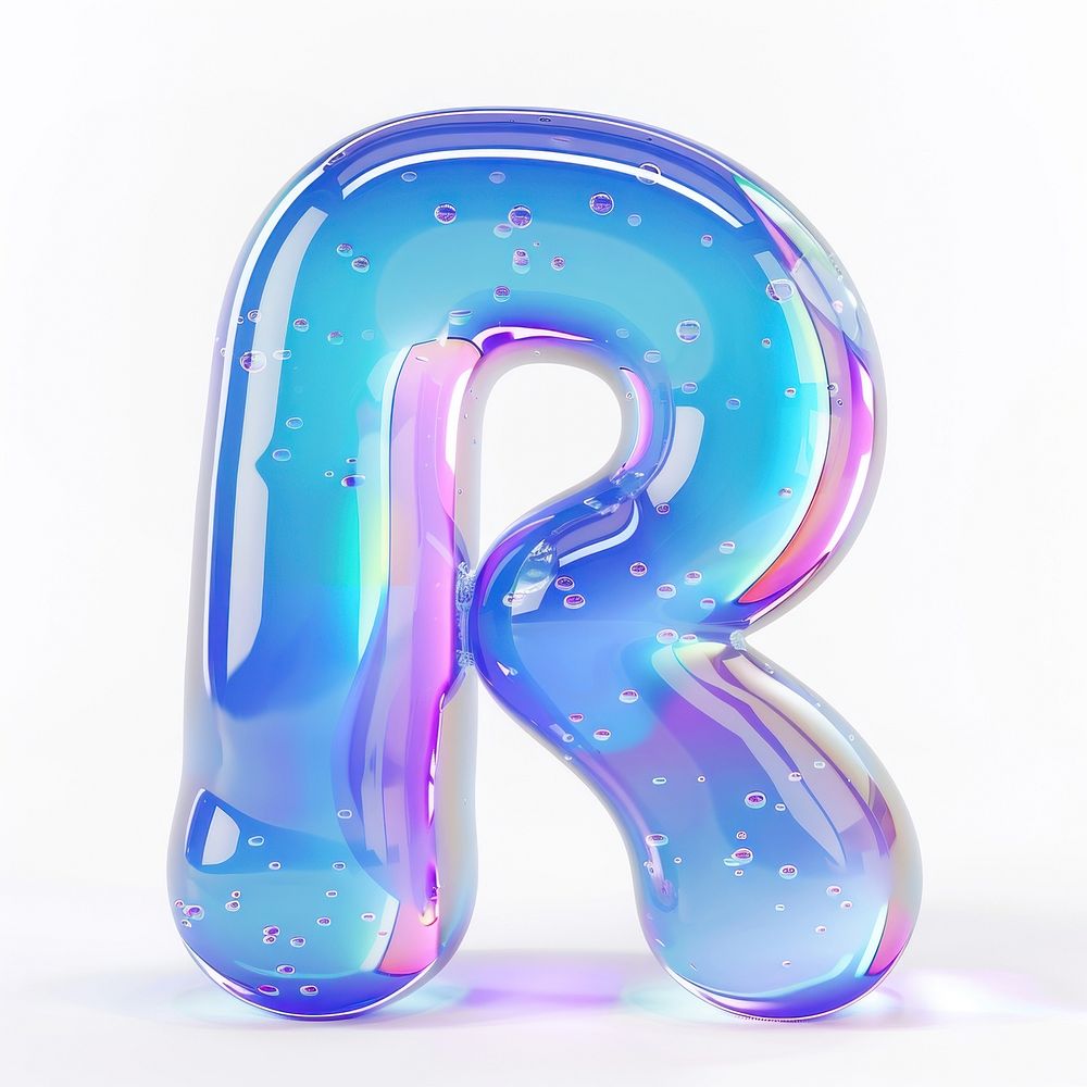 Letter R number symbol shape.