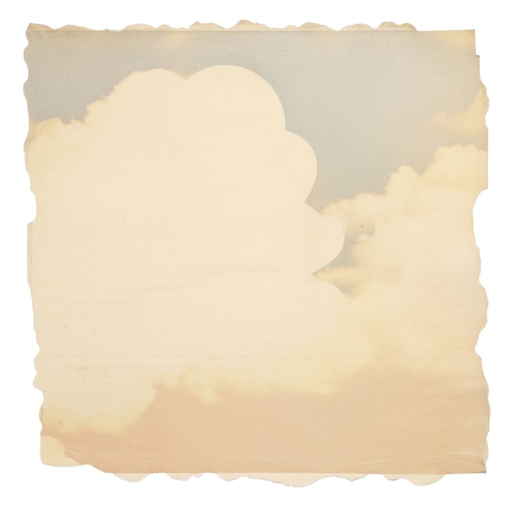 Cloud ripped paper backgrounds nature text.