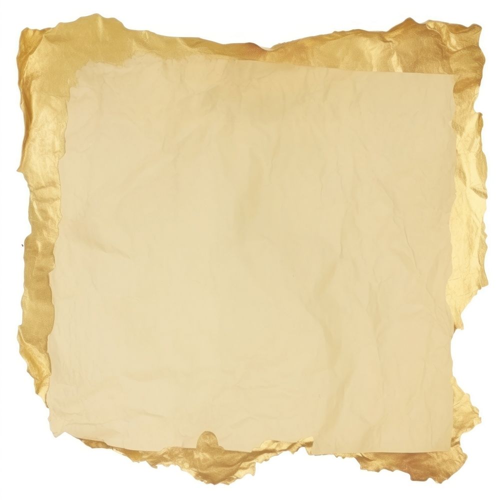 Gold ripped paper backgrounds white background weathered.