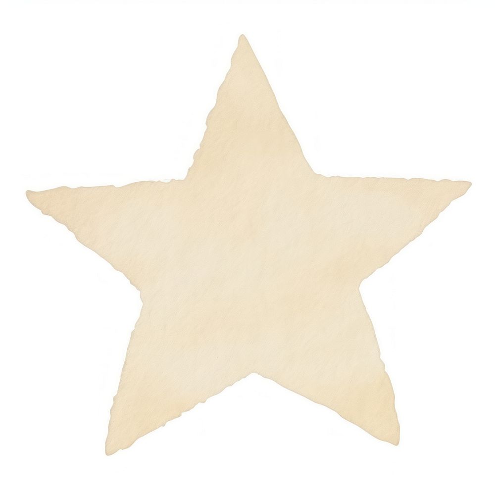 Star shape ripped paper backgrounds white background echinoderm.