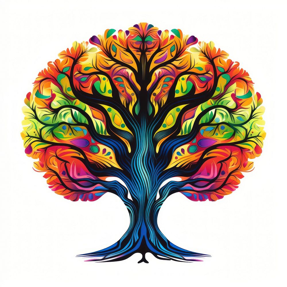 Tree art graphics pattern.