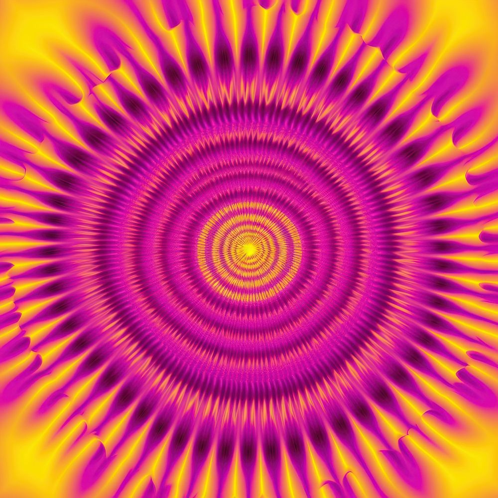 Abstract Graphic Element of rose minimalistic symmetric psychedelic style backgrounds pattern purple.