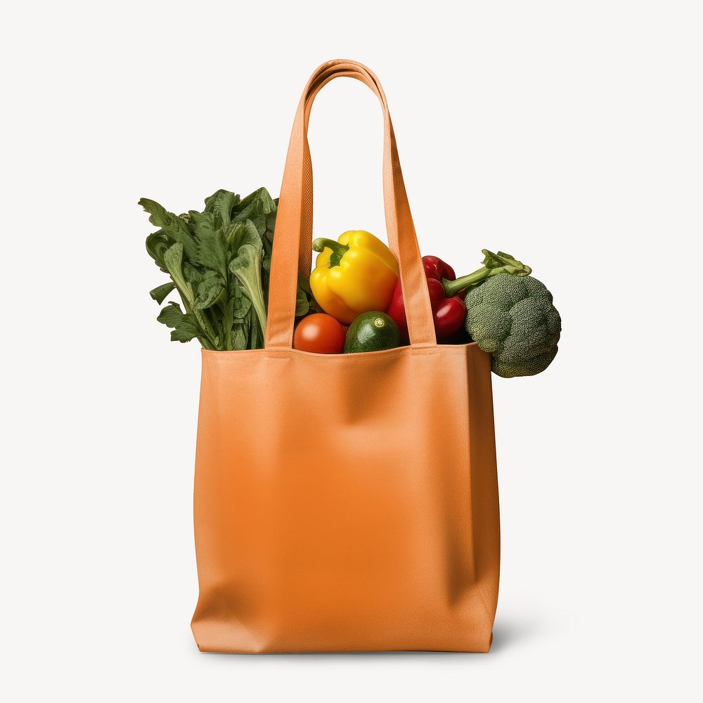 Grocery bag mockup, packaging psd