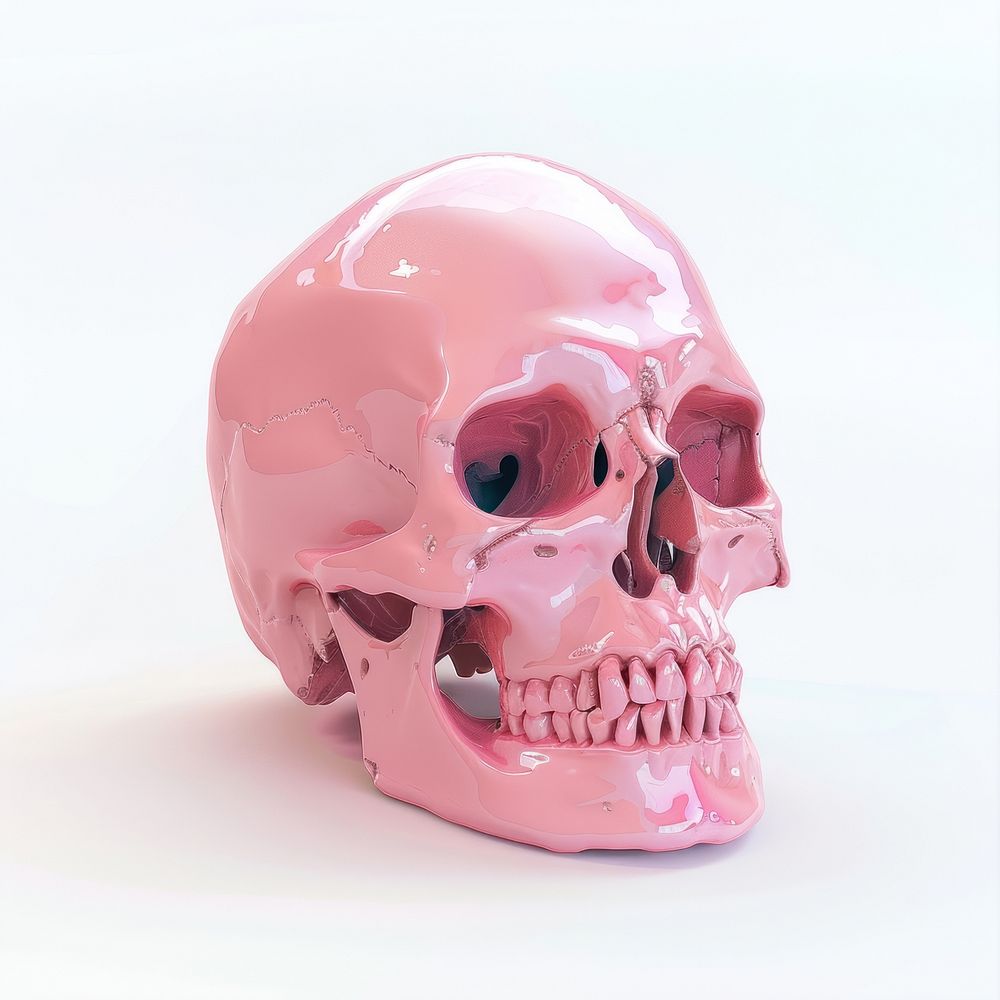 A human skull white background clothing anatomy.