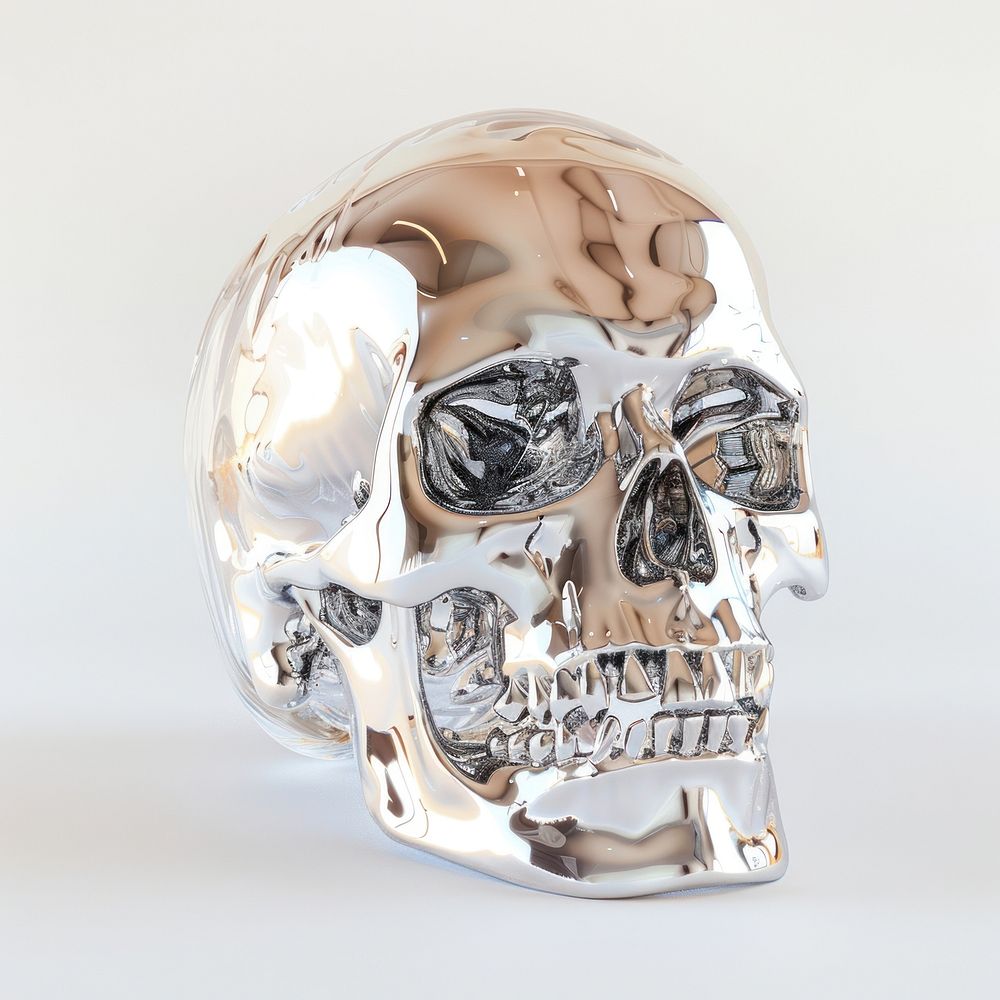 A human skull white background accessories accessory.