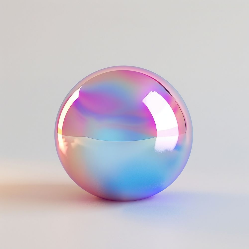 A sphere gemstone jewelry glass.
