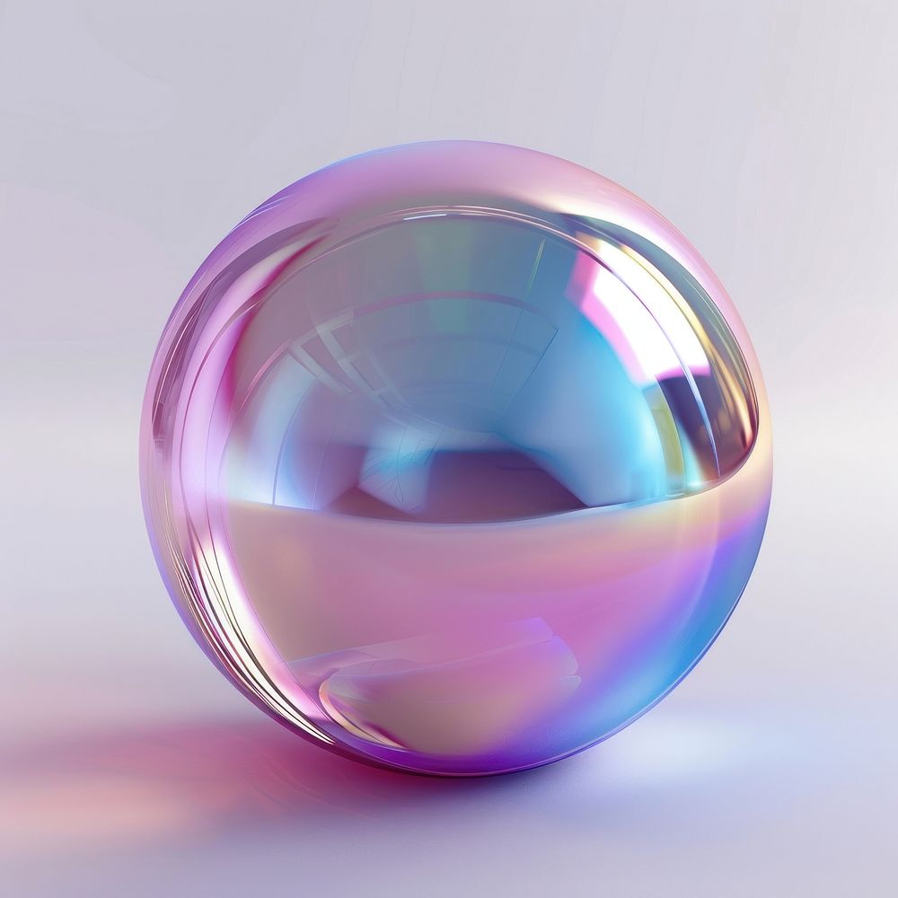 A sphere bubble glass lightweight.