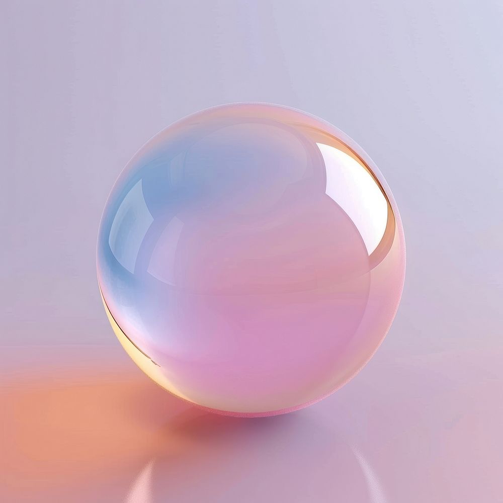 A sphere transparent glass simplicity.