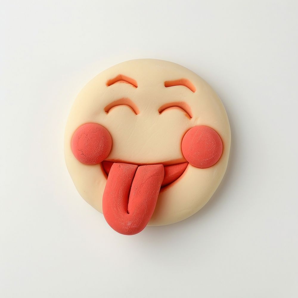 Kid smile with tongue dessert icing food.