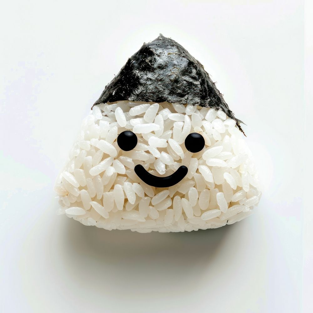 Onigiri cute food rice anthropomorphic.