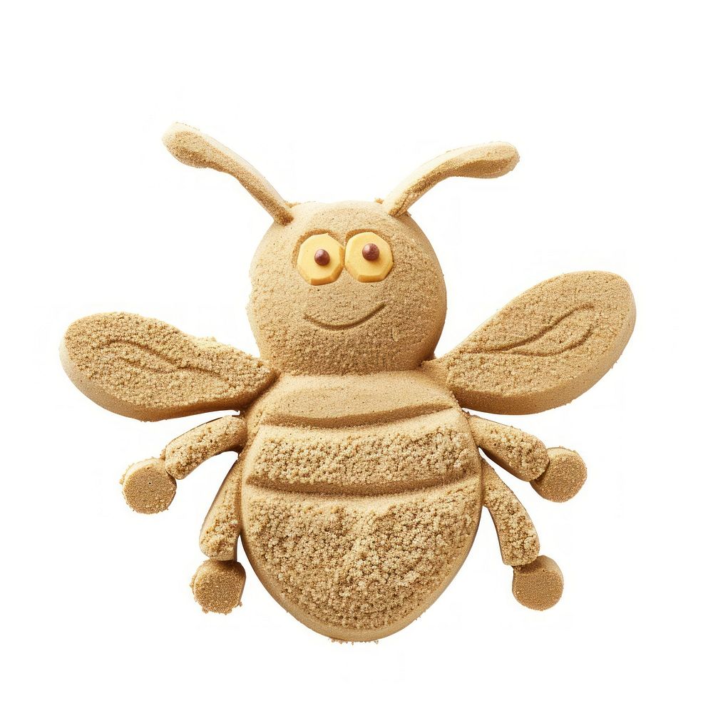 Flat Sand Sculpture a bee toy cartoon animal.