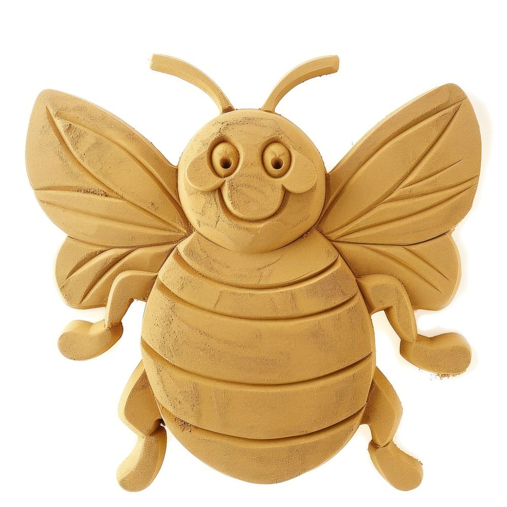 Flat Sand Sculpture a bee cartoon animal insect.