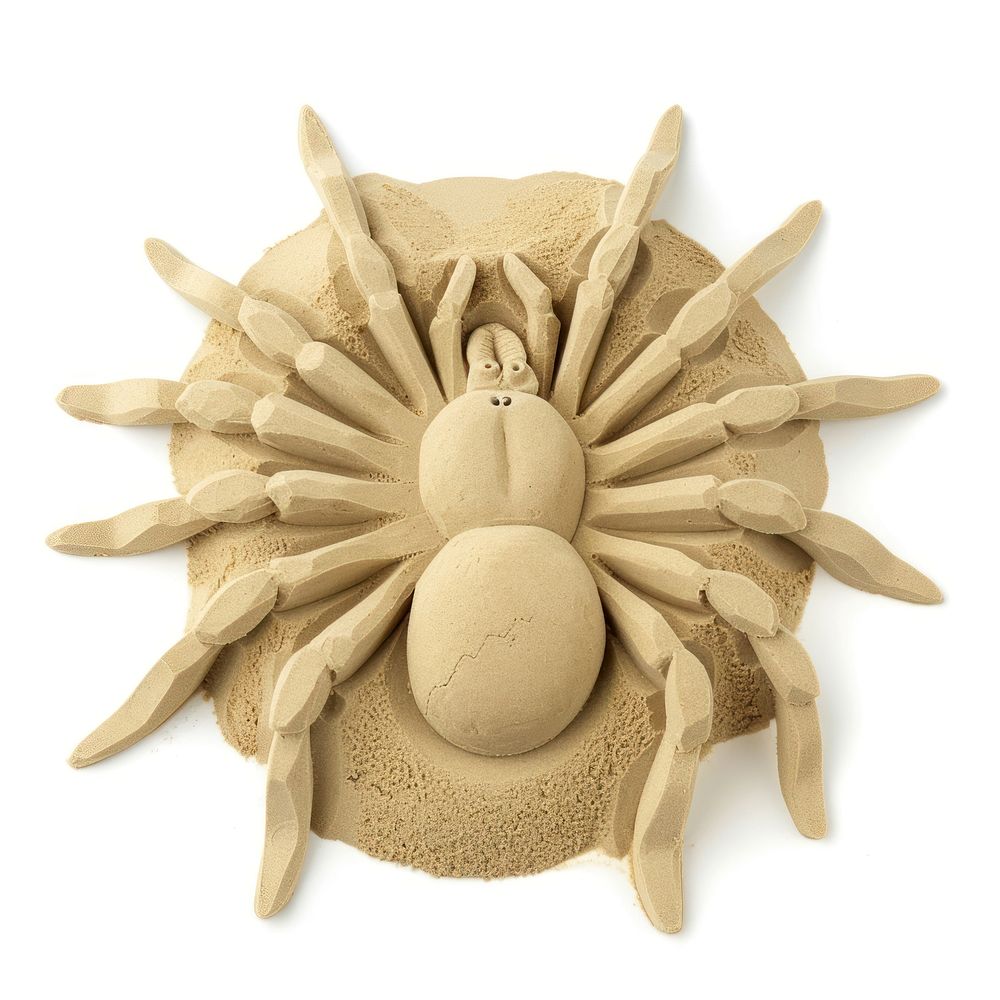 Flat Sand Sculpture a spider sculpture animal toy.