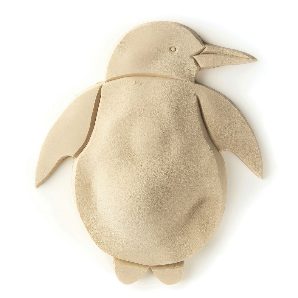 Flat Sand Sculpture a penguin cartoon animal bird.