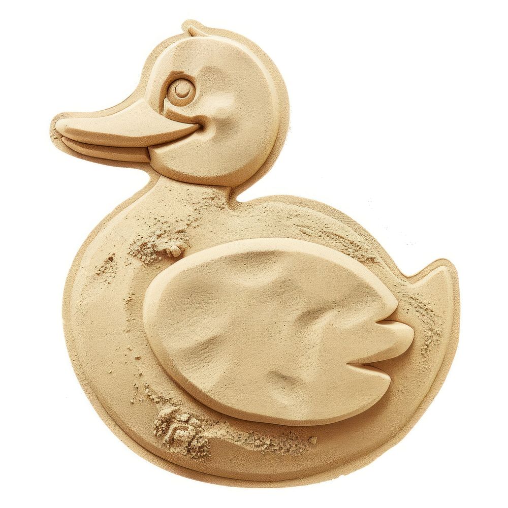 Sand Sculpture a duck cartoon animal locket.