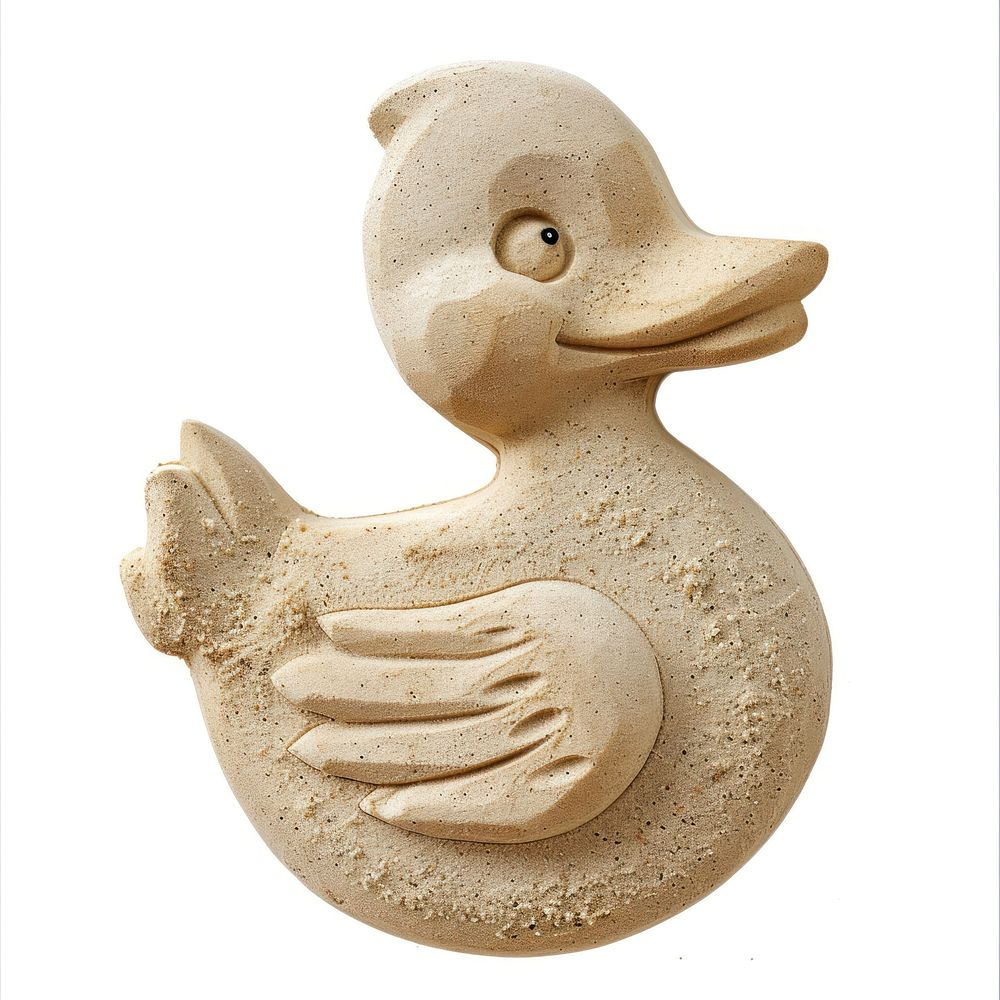 Sand Sculpture a duck sculpture cartoon animal.