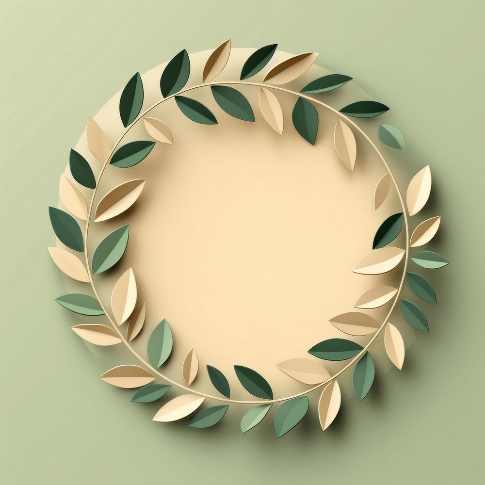 Leaves circle border art green | Premium Photo - rawpixel