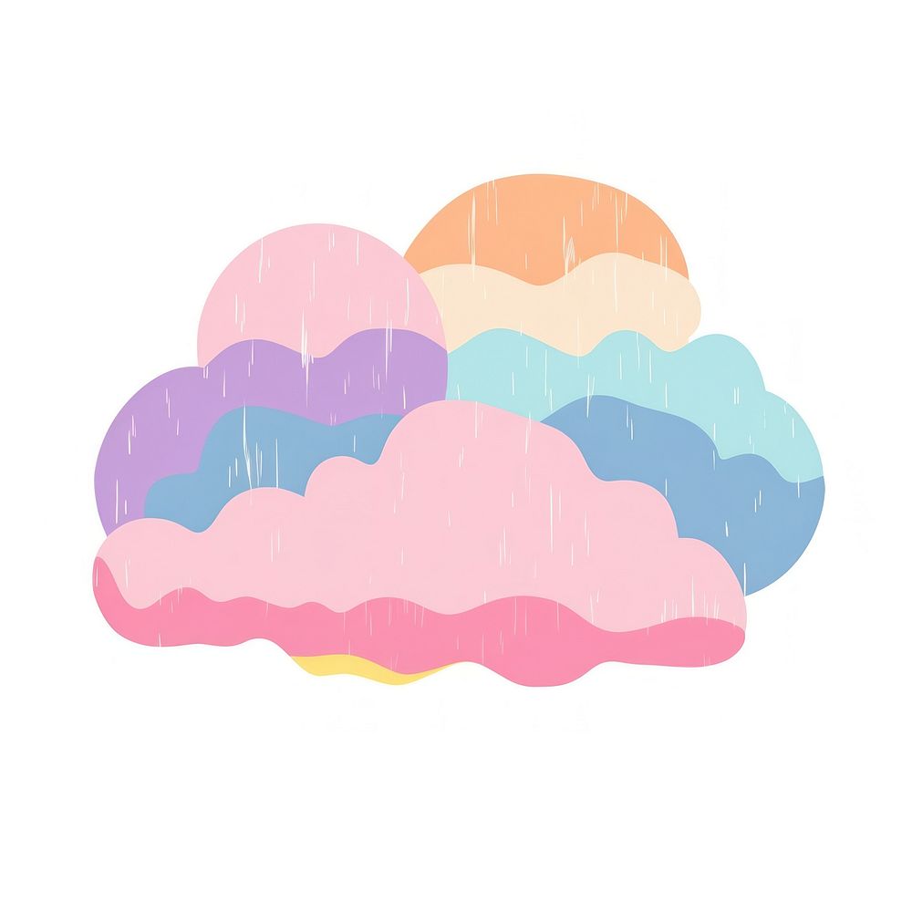 Cloud Risograph style backgrounds creativity painting.