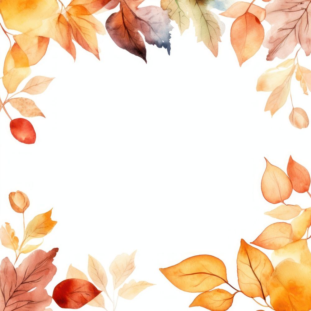 Autumn leaves frame backgrounds pattern plant.