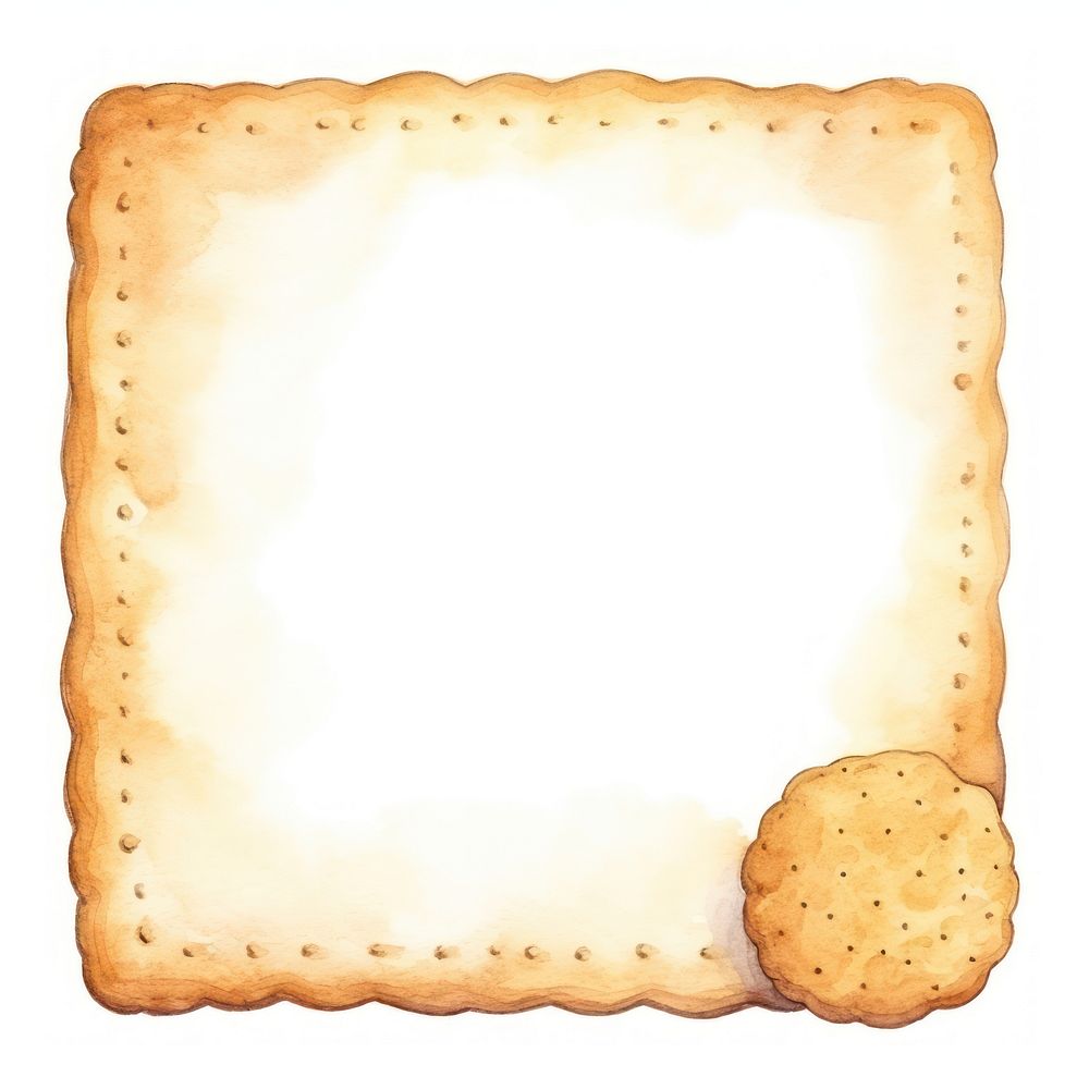Biscuit frame backgrounds food white background.