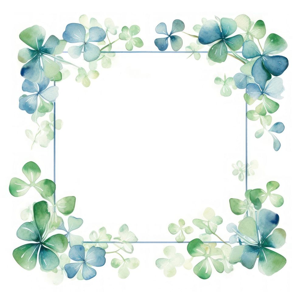 Lucky clover frame backgrounds pattern plant.