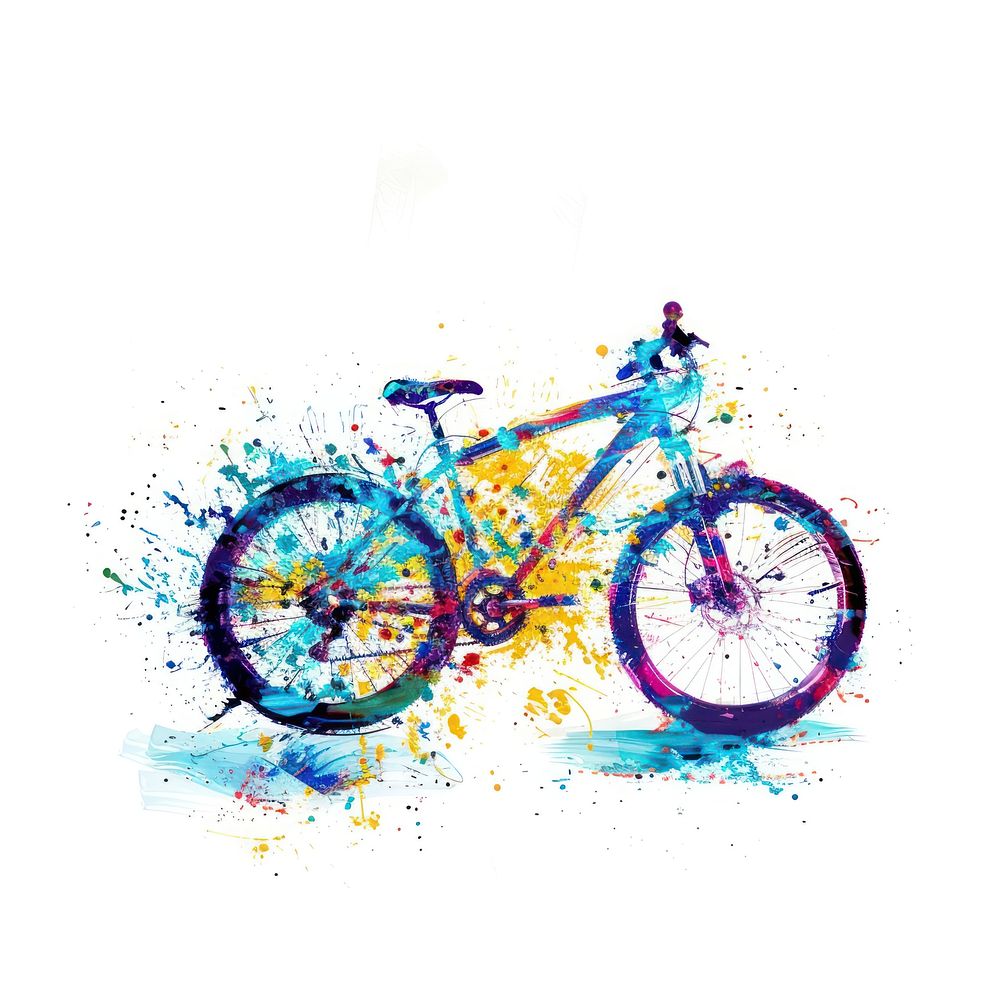 Graffiti bicycle vehicle wheel art.