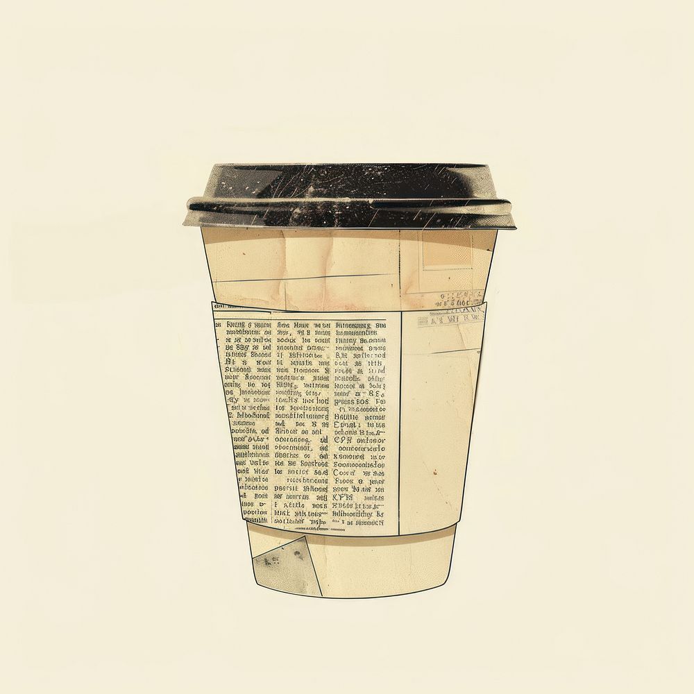 Ephemera paper coffee cup mug refreshment disposable.