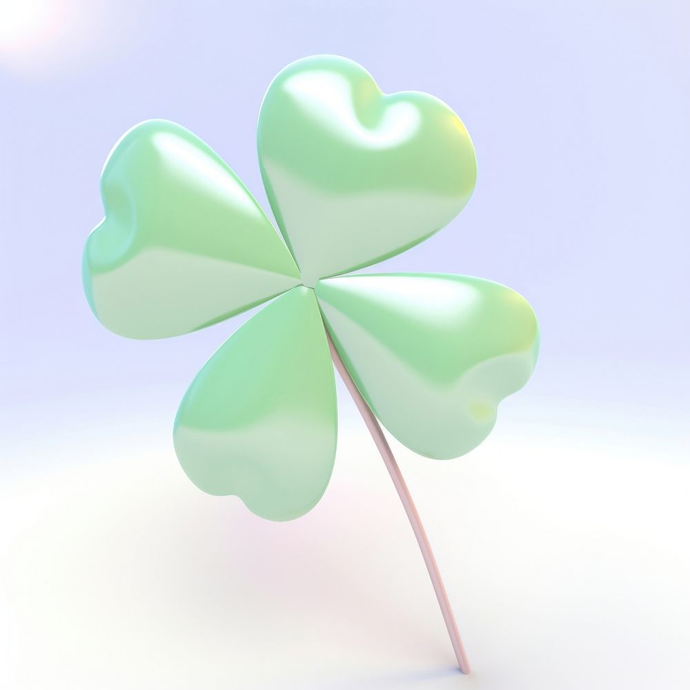 A clover leaf confectionery appliance balloon.